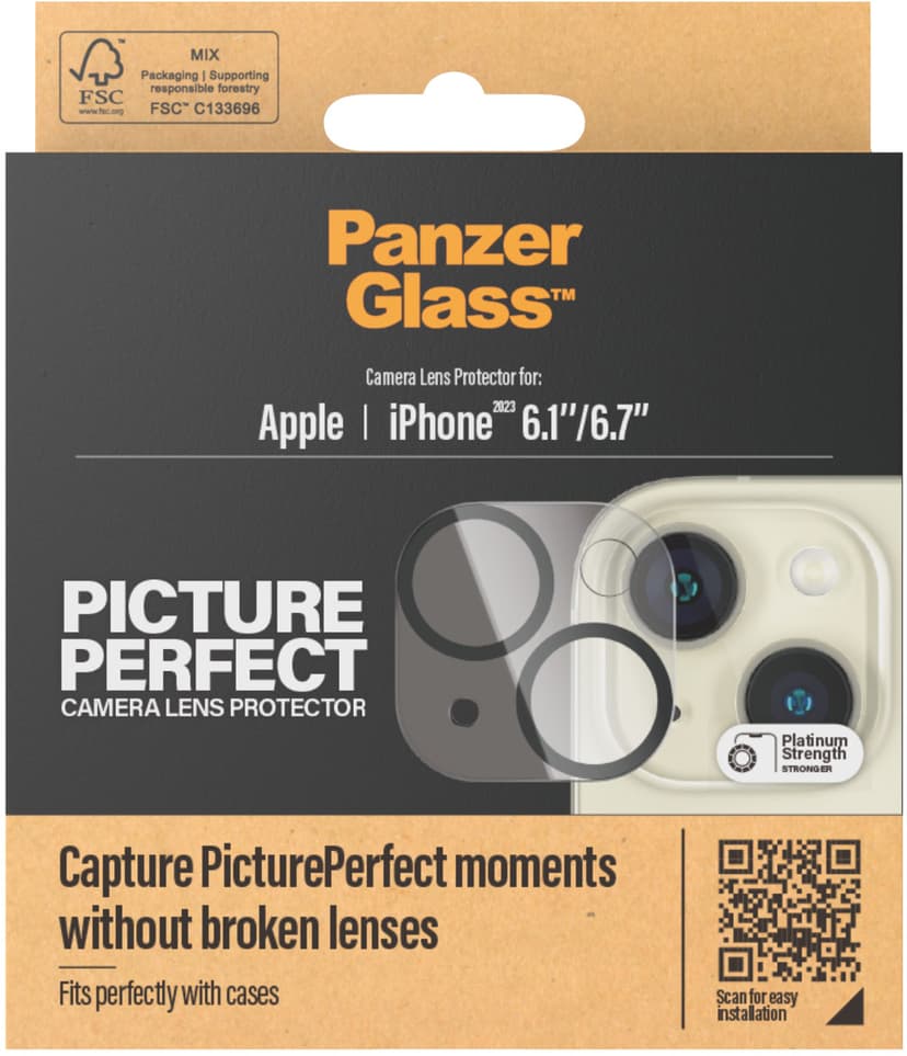 Panzerglass PicturePerfect Camera Lens Protector for iPhone 15/iPhone 15 Plus