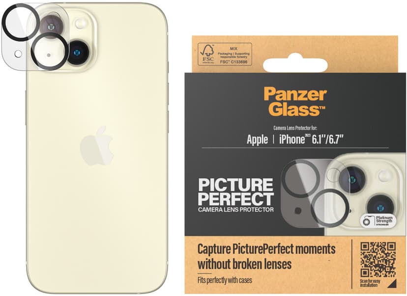 Panzerglass PicturePerfect Camera Lens Protector for iPhone 15/iPhone 15 Plus Apple - iPhone 15,
Apple - iPhone 15 Plus