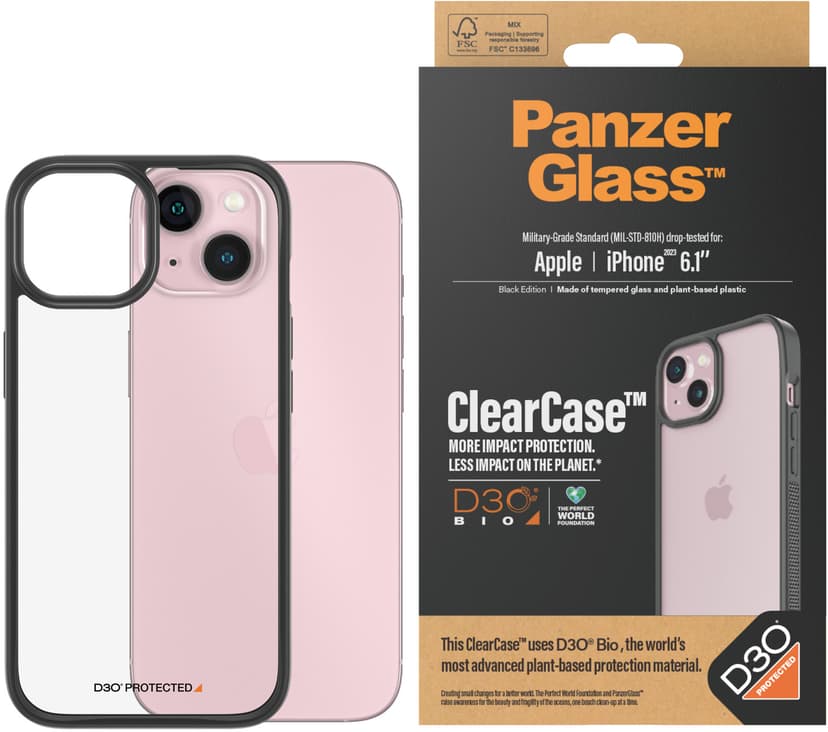 Panzerglass Clearcase With D30 Apple - iPhone 15