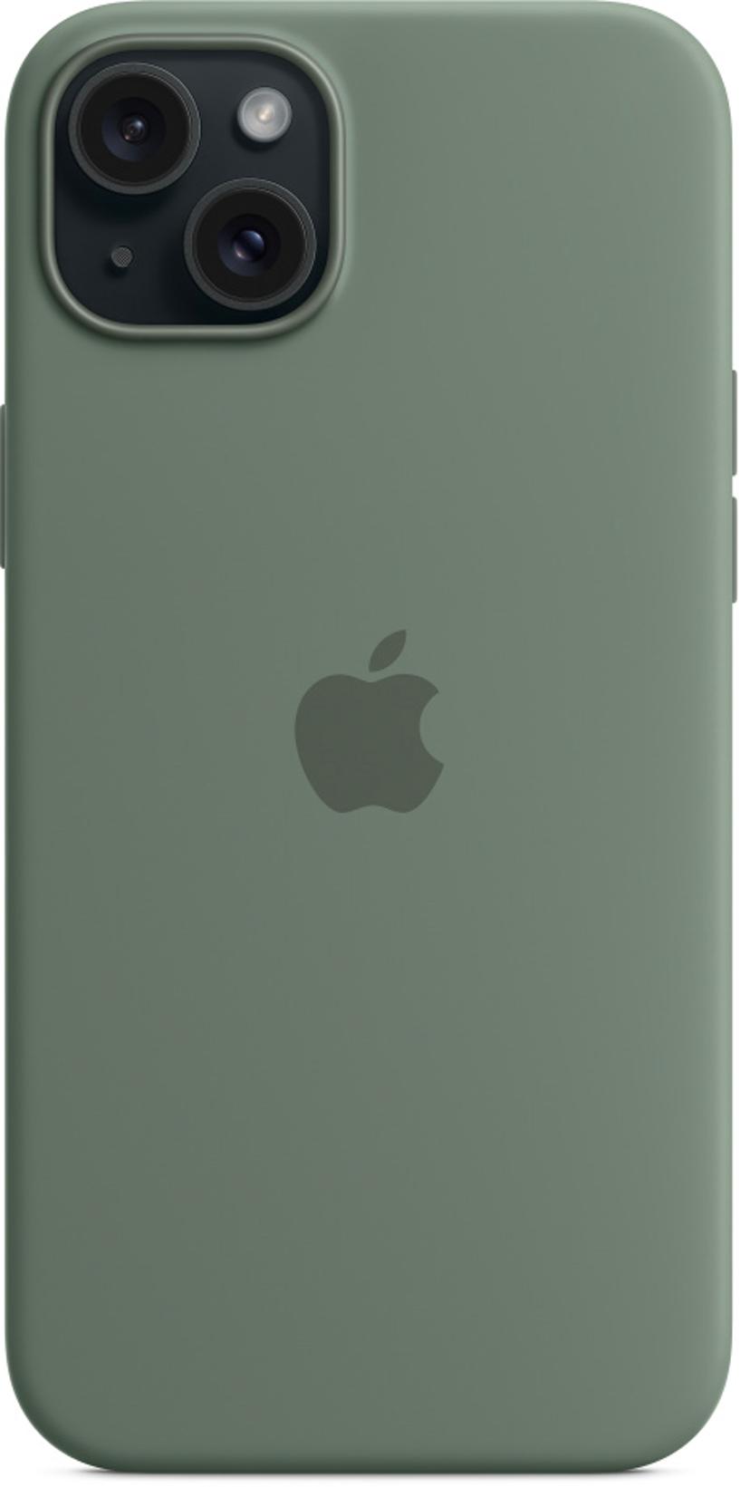 Apple Silicone Case With Magsafe iPhone 15 Plus Vihreä