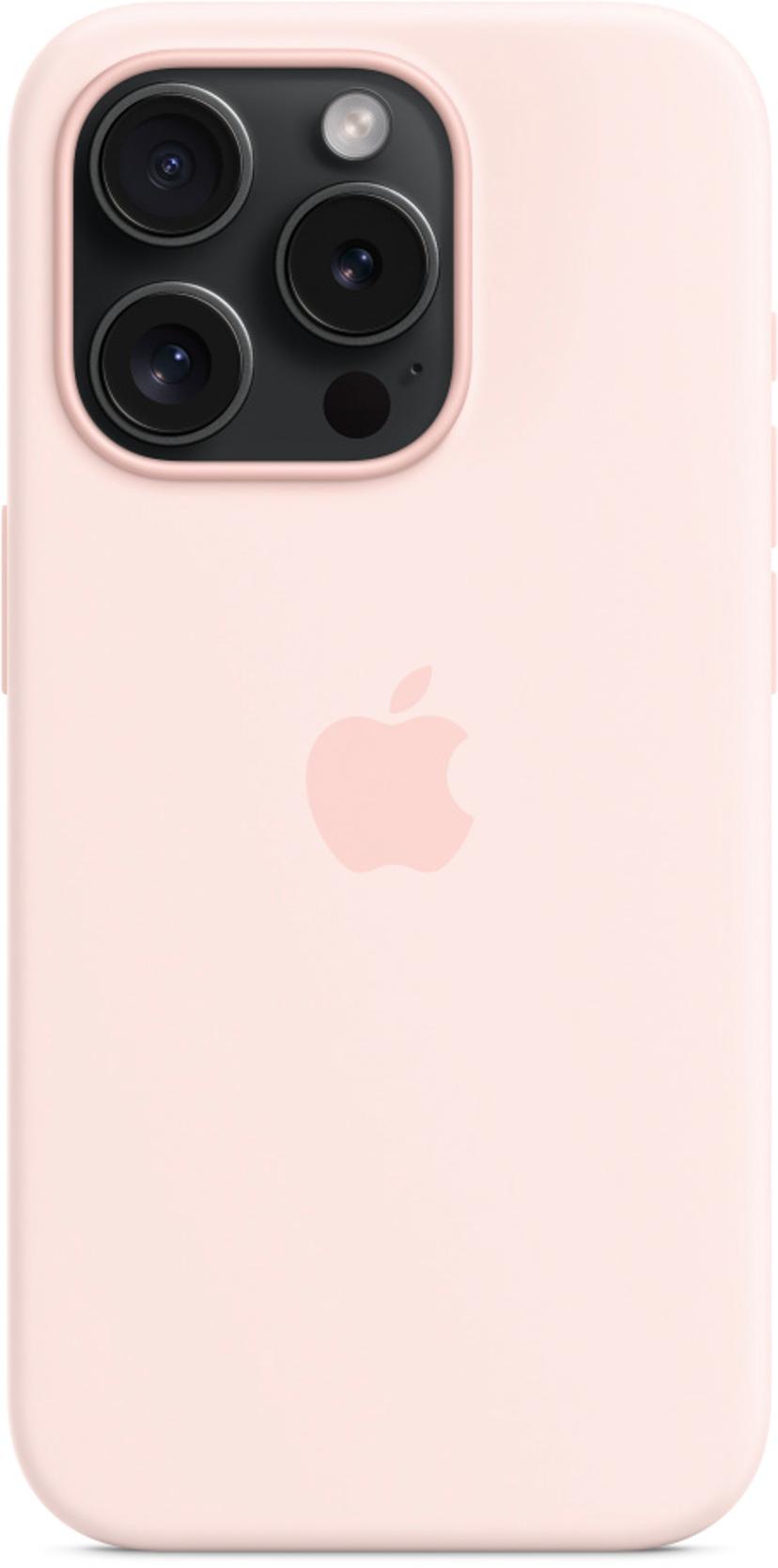 Apple Silikonskal med MagSafe iPhone 15 Pro Light Pink