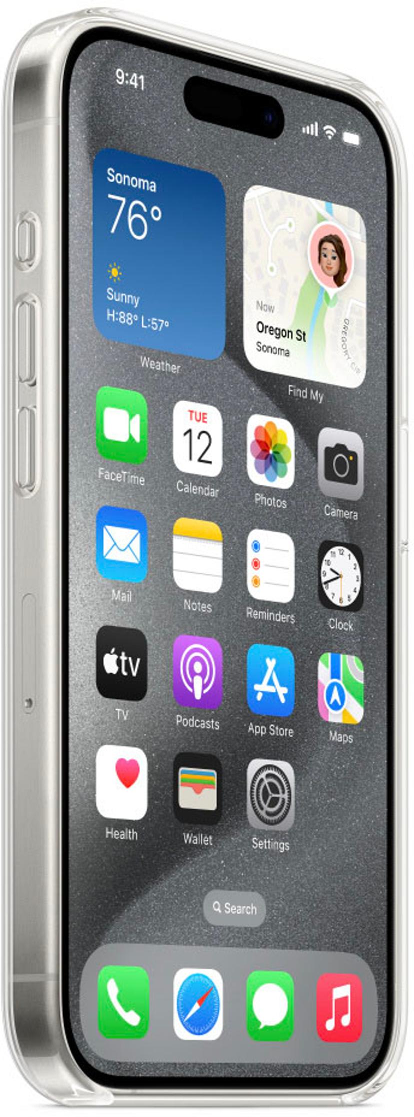 Apple Clear Case With Magsafe iPhone 15 Pro Läpinäkyvä