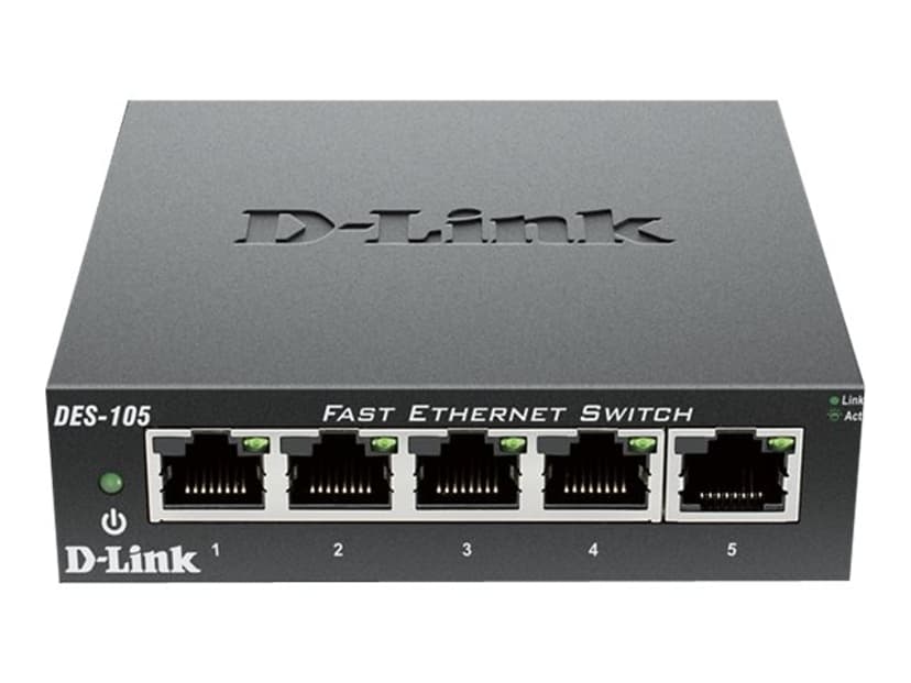 D-Link DES-105 Nätverksswitch