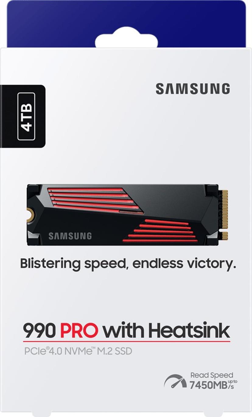 Samsung 990 PRO Heatsink SSD-levy 4000GB M.2 2280 PCI Express 4.0 x4 (NVMe)