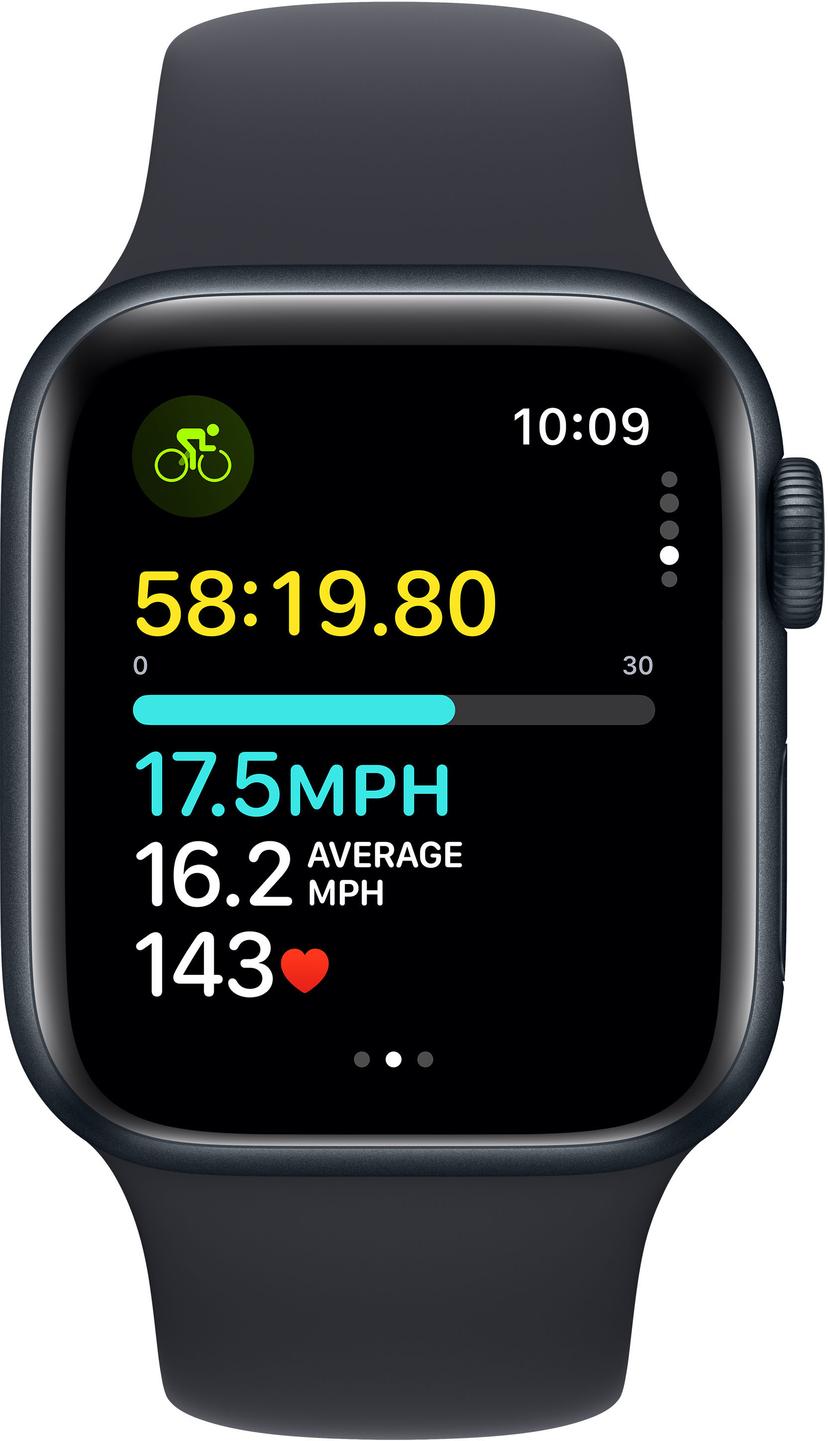 Apple Watch SE GPS + Cellular 40mm Midnight Aluminium Case with Midnight Sport Band S/M