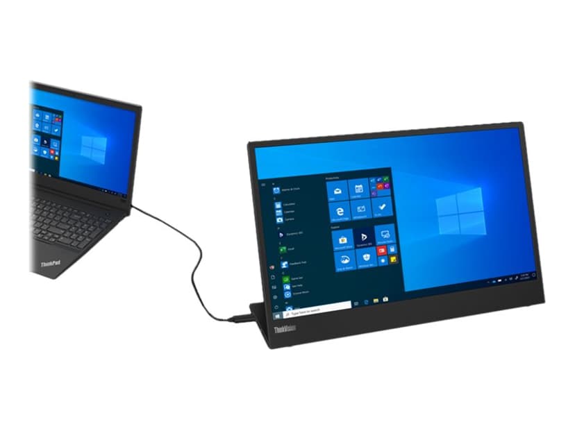 Lenovo ThinkVision M15 - (Outlet-vare klasse 2) 15.6" 1920 x 1080 16:9 IPS 60Hz