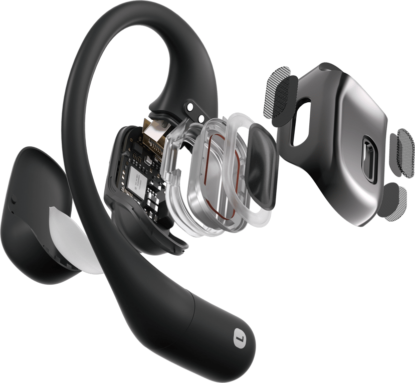 AfterShokz Shokz Openfit Wireless Headphones - Black Aidosti langattomat kuulokkeet Musta