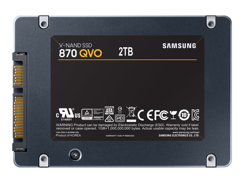 Samsung 870 QVO SSD-levy 2000GB 2.5" Serial ATA-600