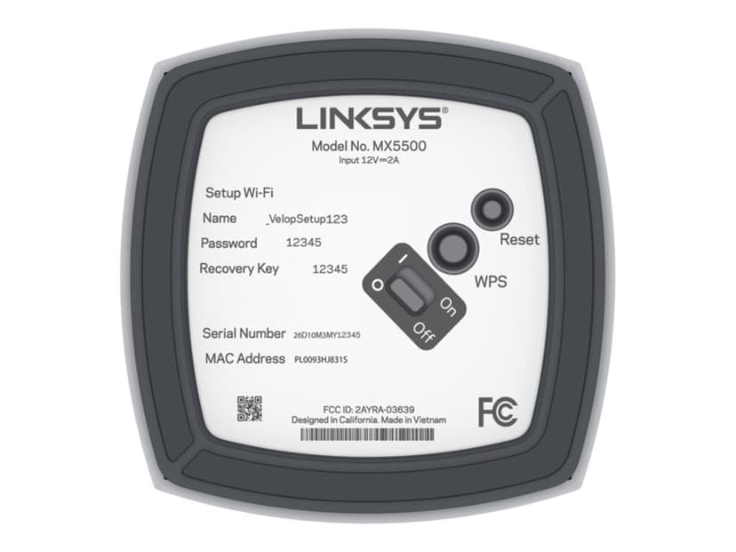 Linksys Atlas Pro 6 Dual-Band AX5400 Mesh WiFi 6 Router 3-Pack - (Fyndvara klass 2)