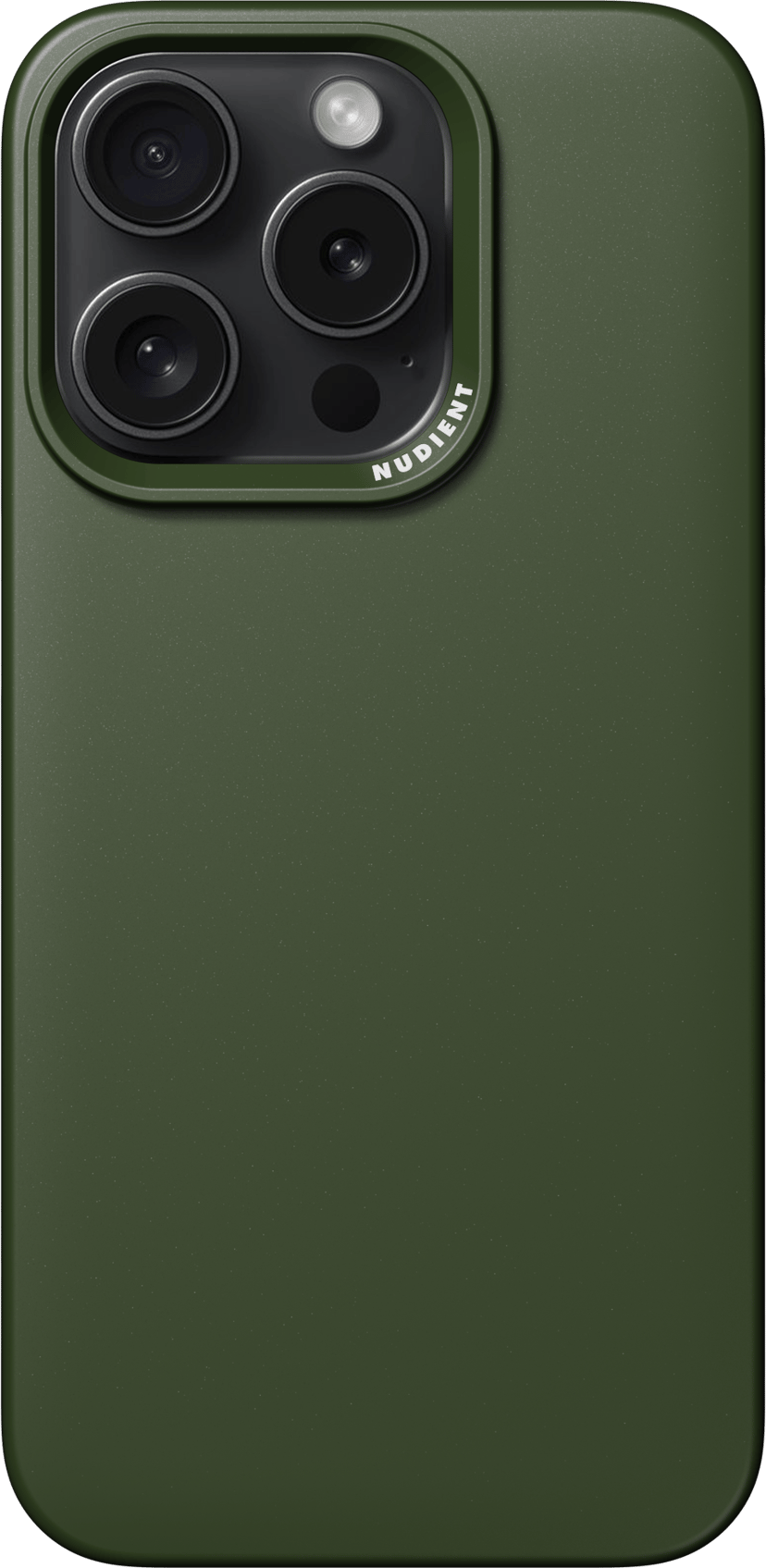 Nudient Thin Case MagSafe iPhone 15 Pro Kuusenvihreä