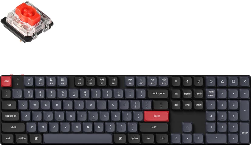 Keychron K5 Pro Gateron LP Red Trådlös Nordisk Tangentbord