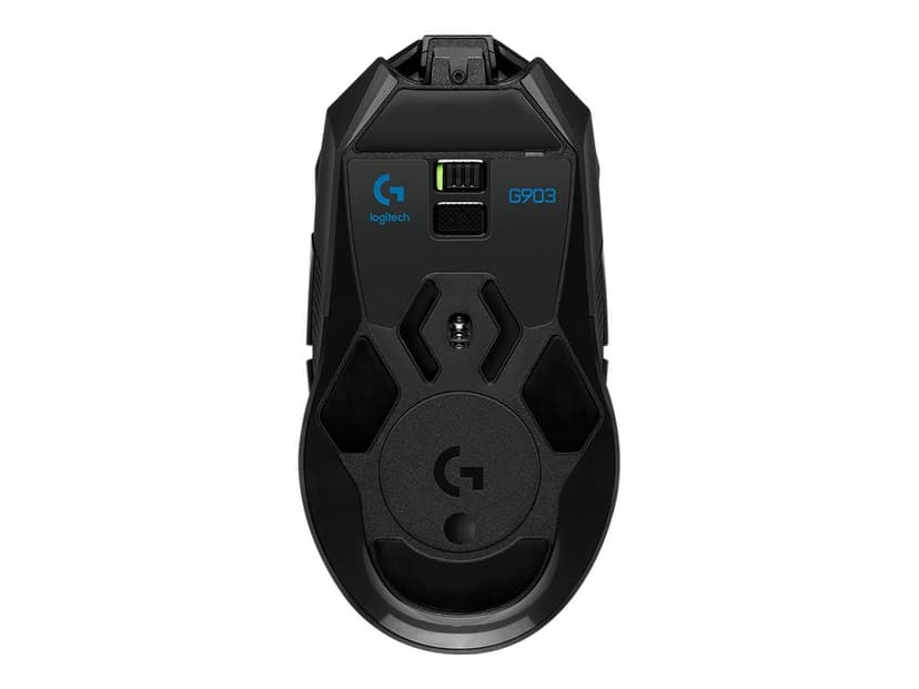 Logitech Wireless Gaming Mouse G903 LIGHTSPEED with HERO 16K sensor Kabelansluten, Trådlös 16000dpi Mus Svart