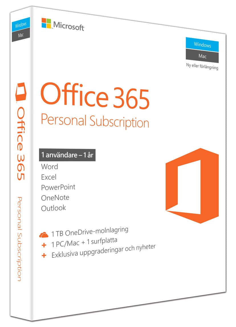 Microsoft Office 365 Personal 1 vuoden tilaus ESD