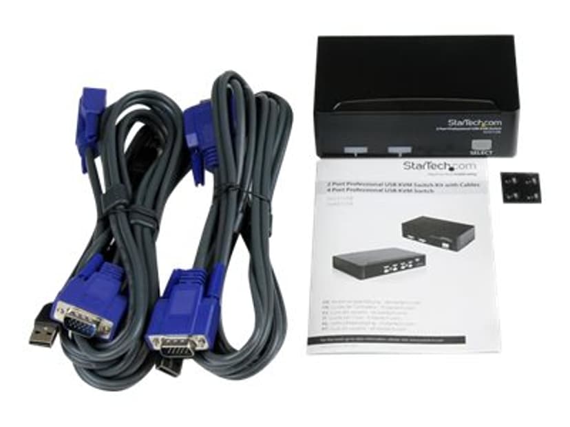 Startech 2 Port Professional USB KVM Switch Kit with Cables