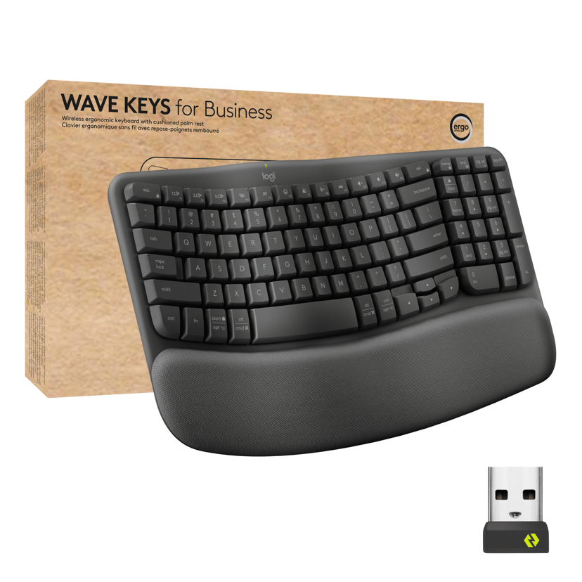 Logitech Wave Keys for Business Trådløs Nordisk