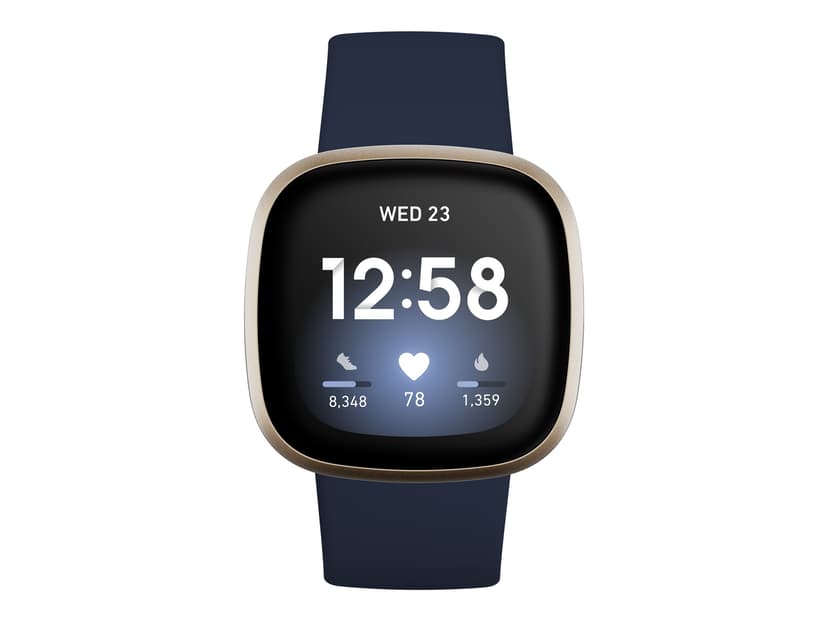 Fitbit Versa 3 Midnight/Soft Gold Smartwatch