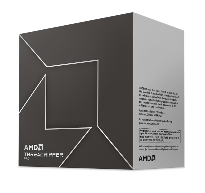 AMD Ryzen Threadripper Pro 7975WX 4GHz Socket STR5 Prosessor
