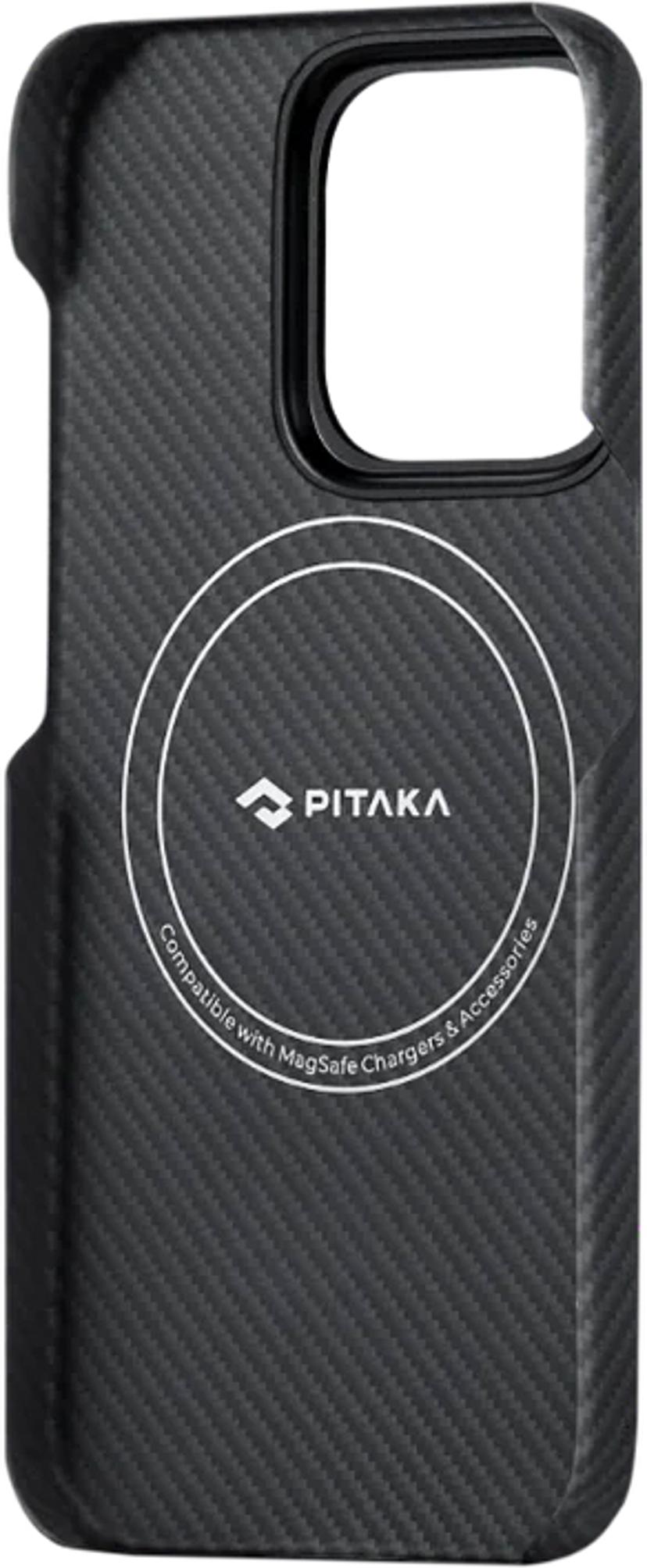 PITAKA MagEZ Case 4 iPhone 15 Pro Max Svart/grå