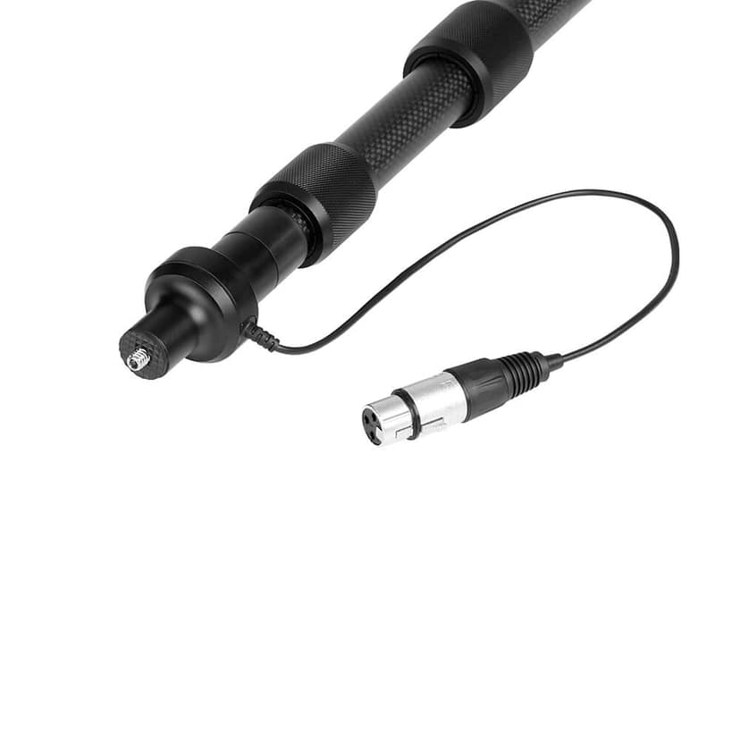 Boya Mikrofoni teline BY-PB25 Sis. XLR-Johto Hiilikuitu 1-2.5m Musta