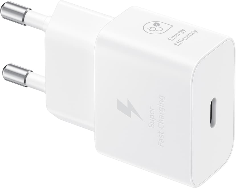 Samsung EP-T2510 Power Adapter 25W + USB-C Cable Valkoinen