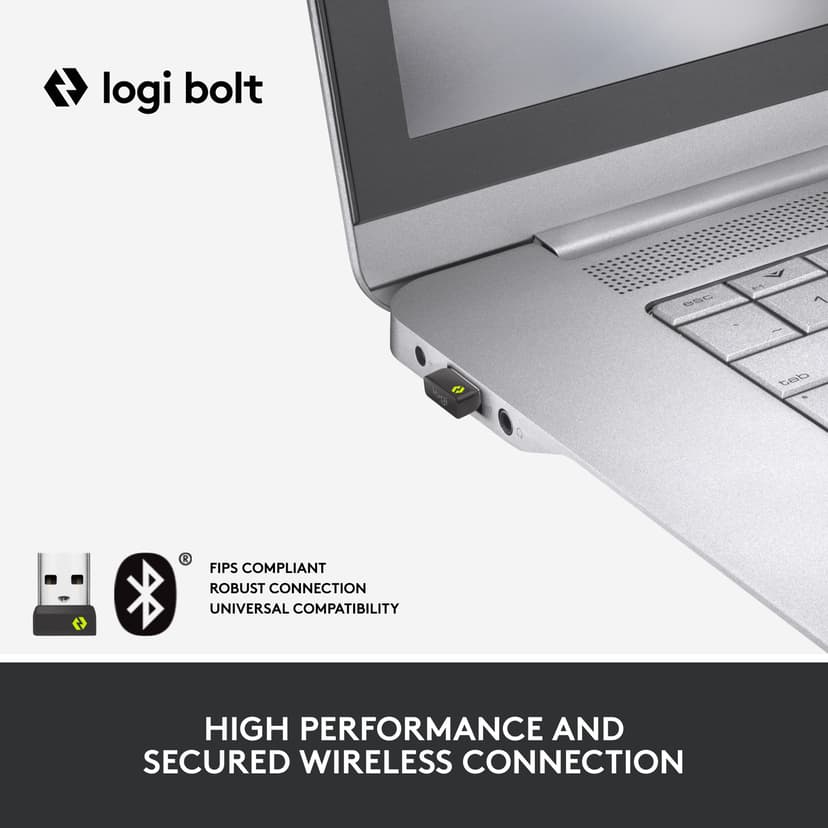 Logitech Ergo K860 For Business Logi Bolt Langaton, Bluetooth LE Pohjoismaat Näppäimistö