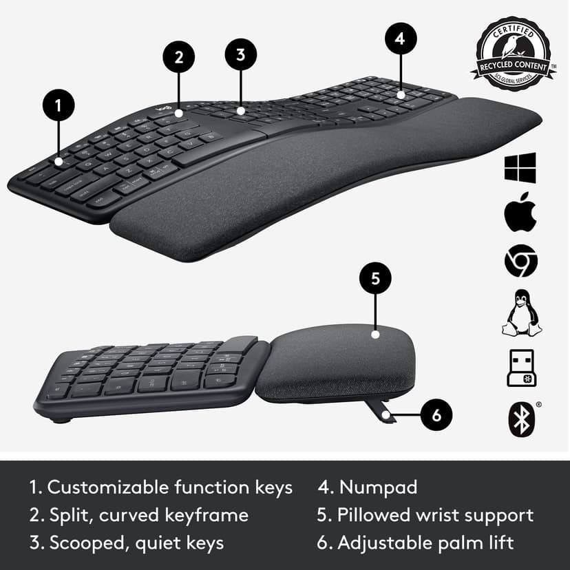 Logitech Ergo K860 Pohjoismainen