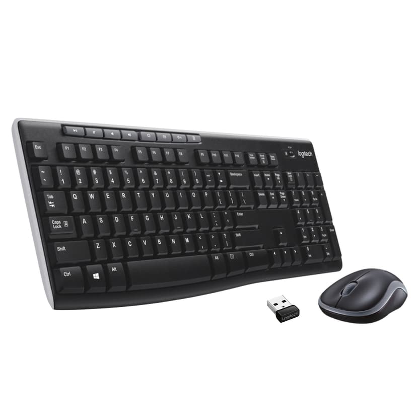 Logitech Wireless Combo MK270 Combo Nordisk Tastatur og mus-sæt