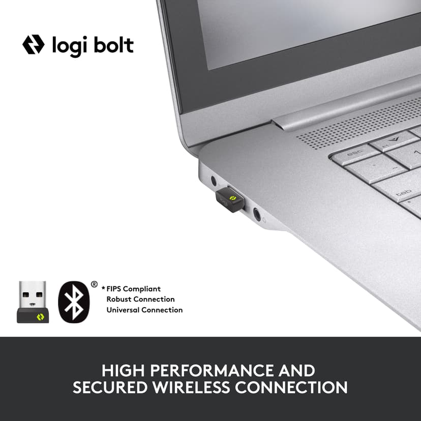 Logitech MX Keys For Business Logi Bolt Langaton, 2.4 GHz, Bluetooth Pohjoismaat Näppäimistö