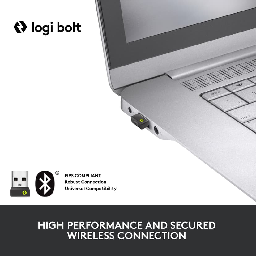 Logitech MX Keys Mini For Business Logi Bolt Langaton, Bluetooth LE Pohjoismaat Näppäimistö