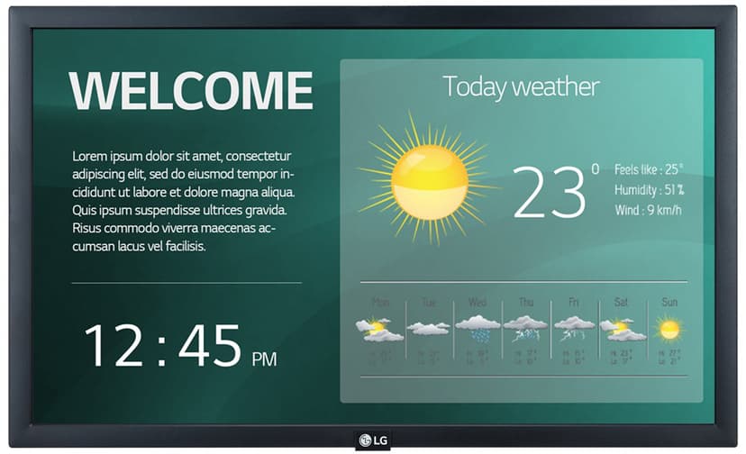 LG 22SM3G-B 16/7 22" 250cd/m² 1080p 16:9