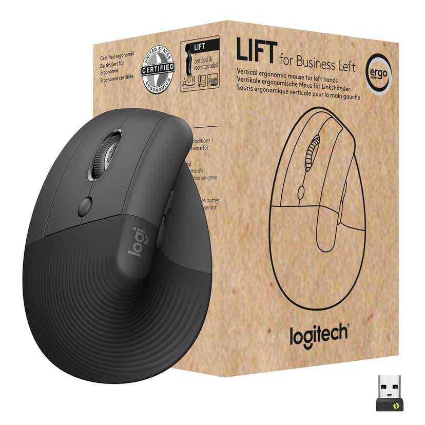 Logitech Lift for Business RF Wireless + Bluetooth