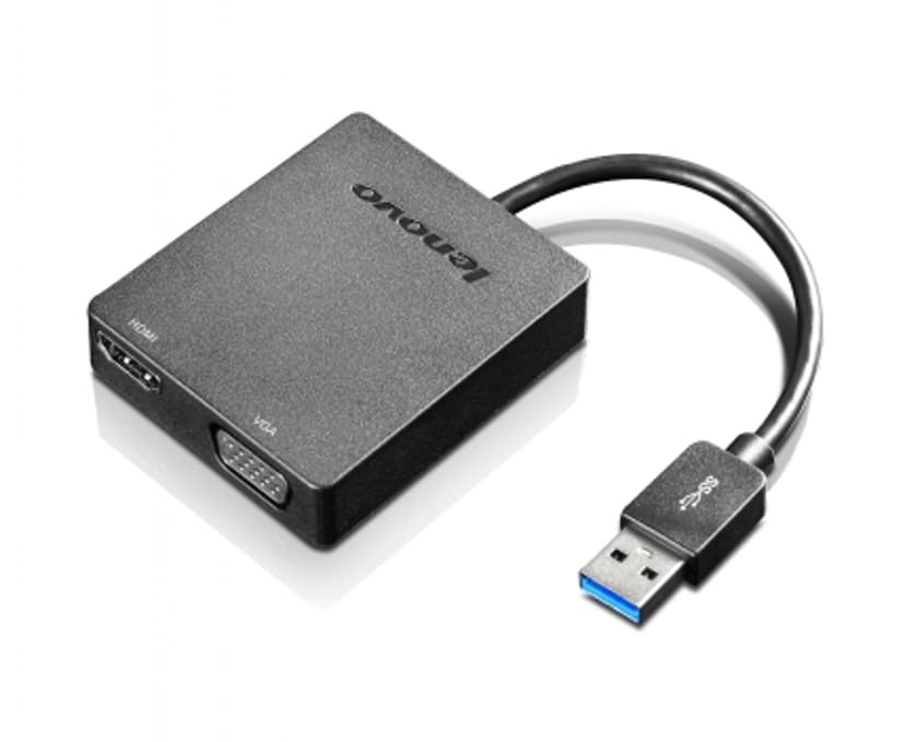Flyve drage dannelse konsol Lenovo USB 3.0 To VGA/HDMI Adapter (4X90H20061) | Dustin.dk