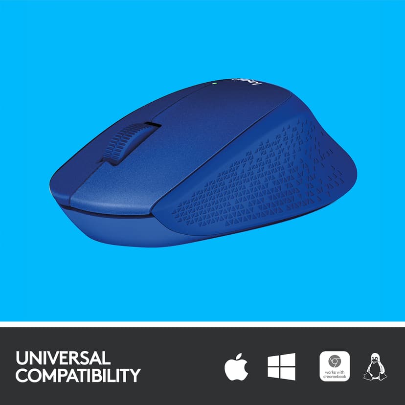 Logitech M330 Silent Plus Wireless Trådlös 1000dpi Mus Blå