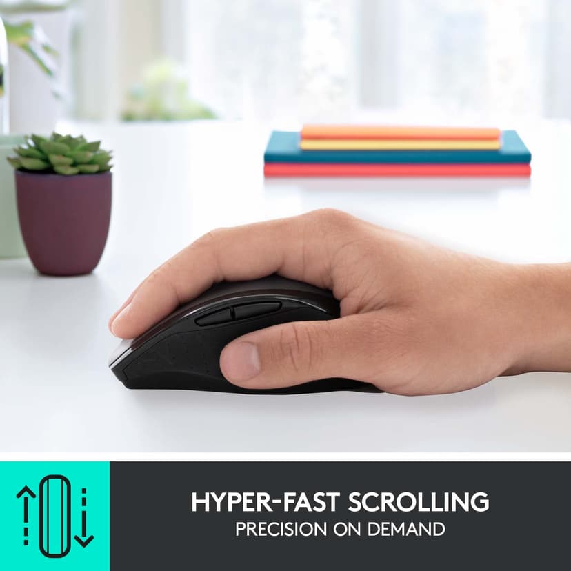 Logitech M705 Business Trådlös Mus Grå, Svart