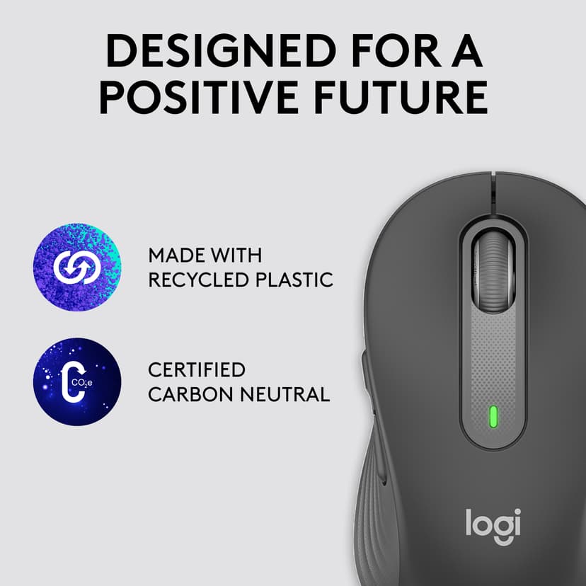 Logitech Signature M650 Large Draadloos 4000dpi Muis Grijs, Zwart