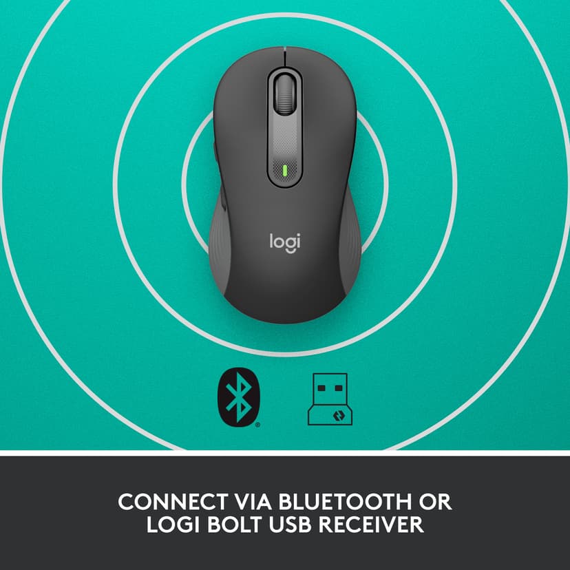 Logitech Signature M650 Langaton 4000dpi Hiiri Harmaa, Musta