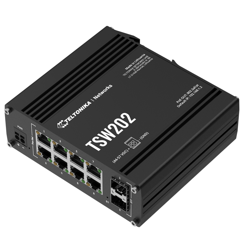 Teltonika TSW202 8-Port PoE+ 240W Switch