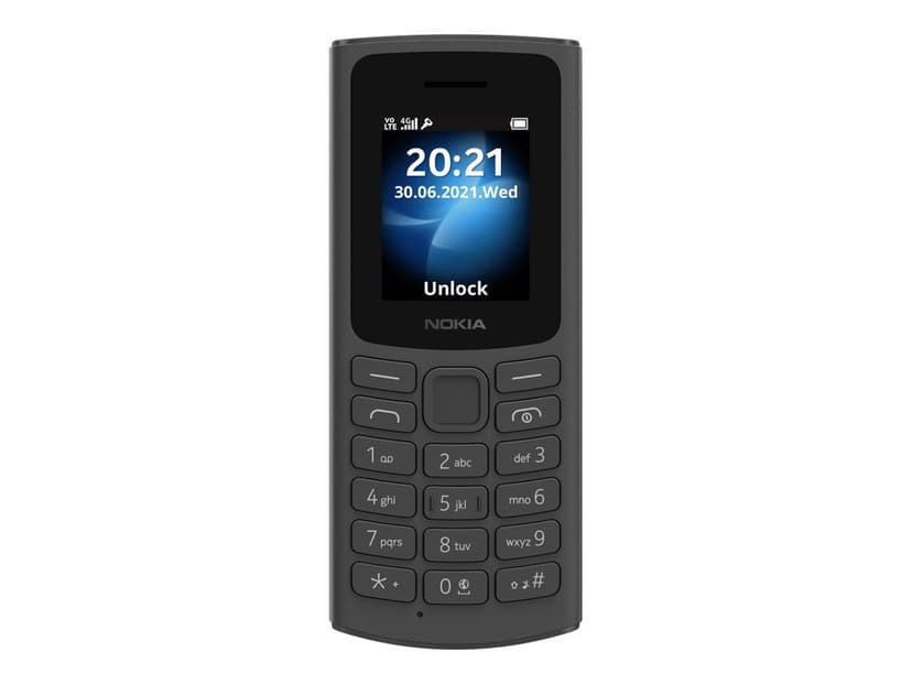 Nokia 105 4G Kaksois-SIM Musta