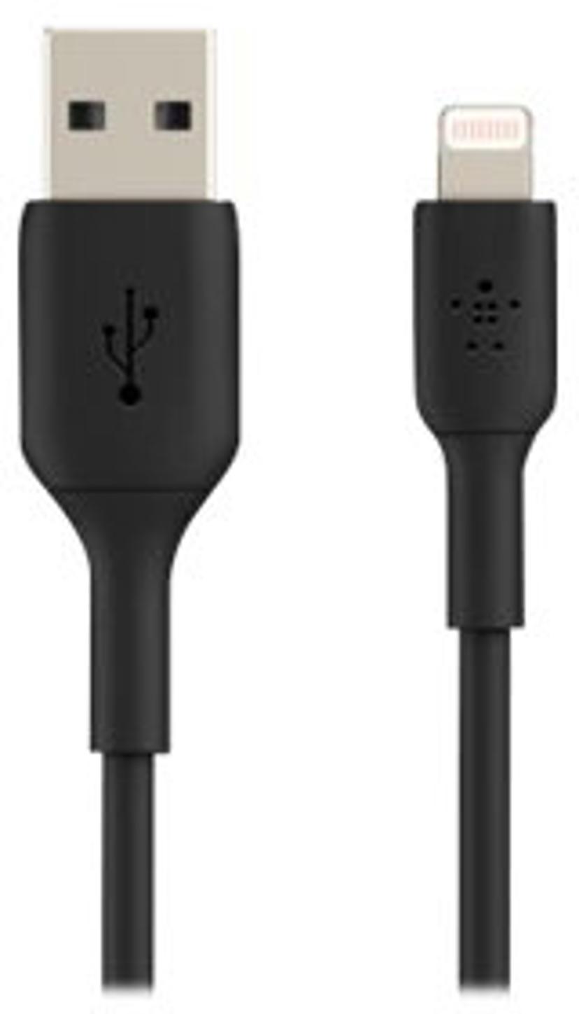 Belkin Lightning To USB-A Cable 2m Musta