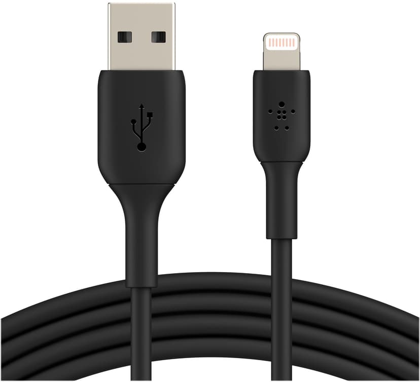 Belkin Lightning To USB-A Cable 1m Musta