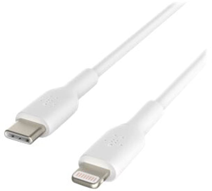 Belkin Lightning To USB-C Cable 1m Valkoinen