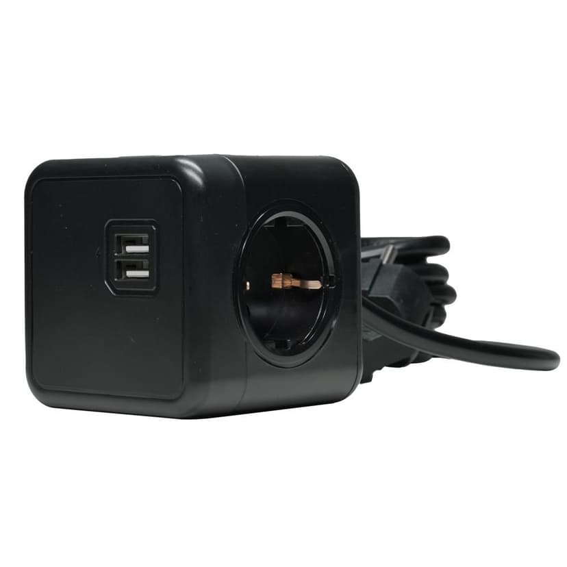 Microconnect PowerCube Extended Duo 2 x 4 pin USB Type A, Power Type F/E