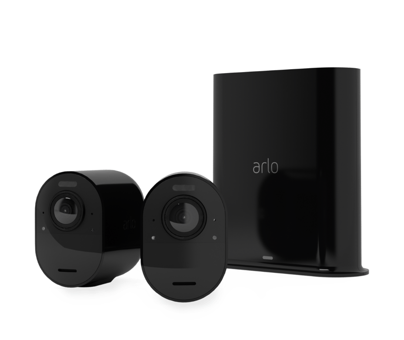 Arlo Ultra 2 trådlös övervakningskamera 2-pack, Svart