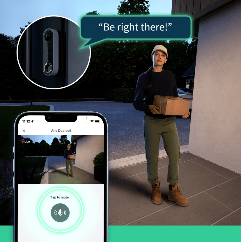 Arlo Video Doorbell Wire-Free + Chime 2