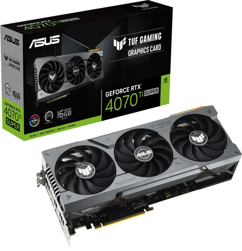 ASUS GeForce RTX 4070 TI Super TUF Gaming 16GB Näytönohjain