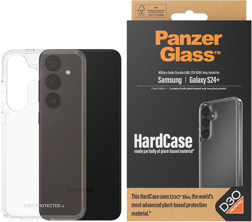 Panzerglass Hardcase With D3O Samsung Galaxy S24+ Läpinäkyvä