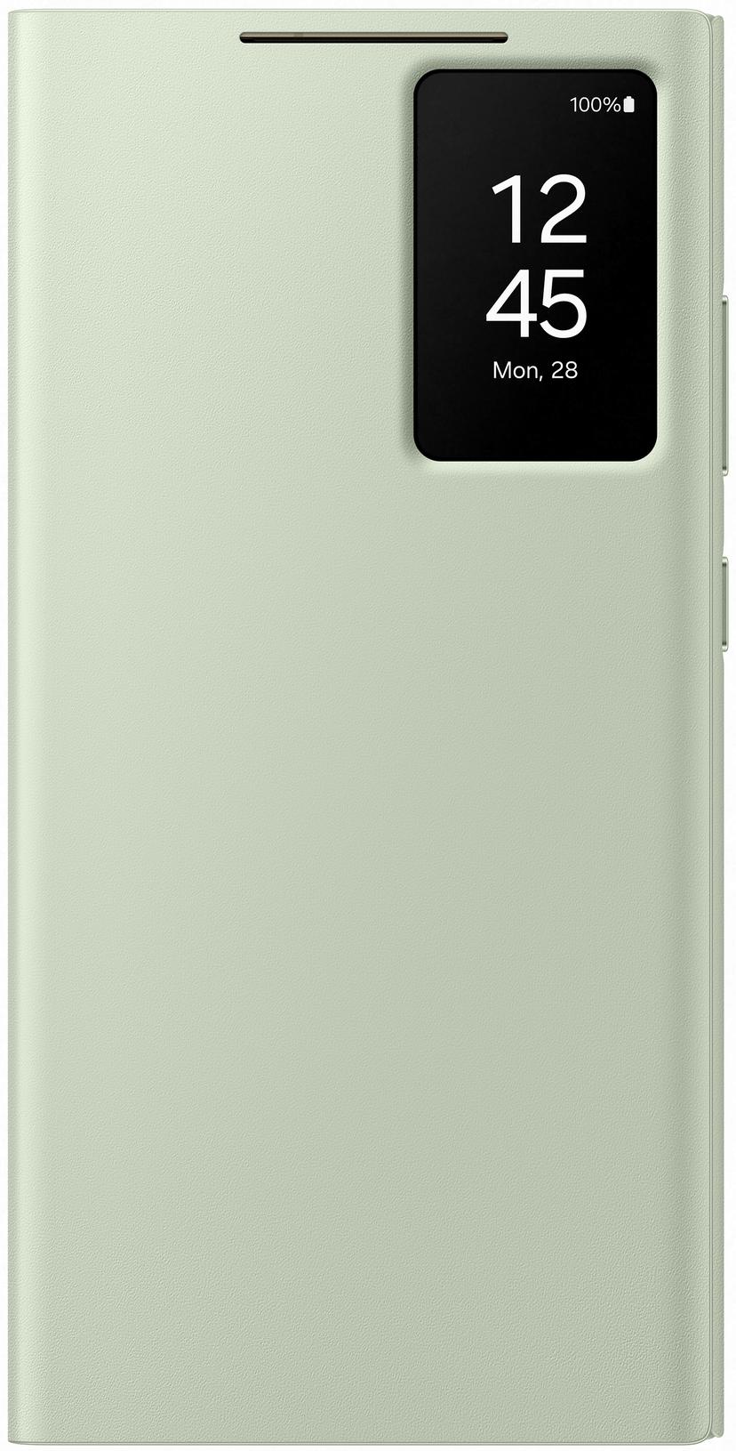 Samsung Smart View Wallet Galaxy S24 Ultra Vaaleanvihreä