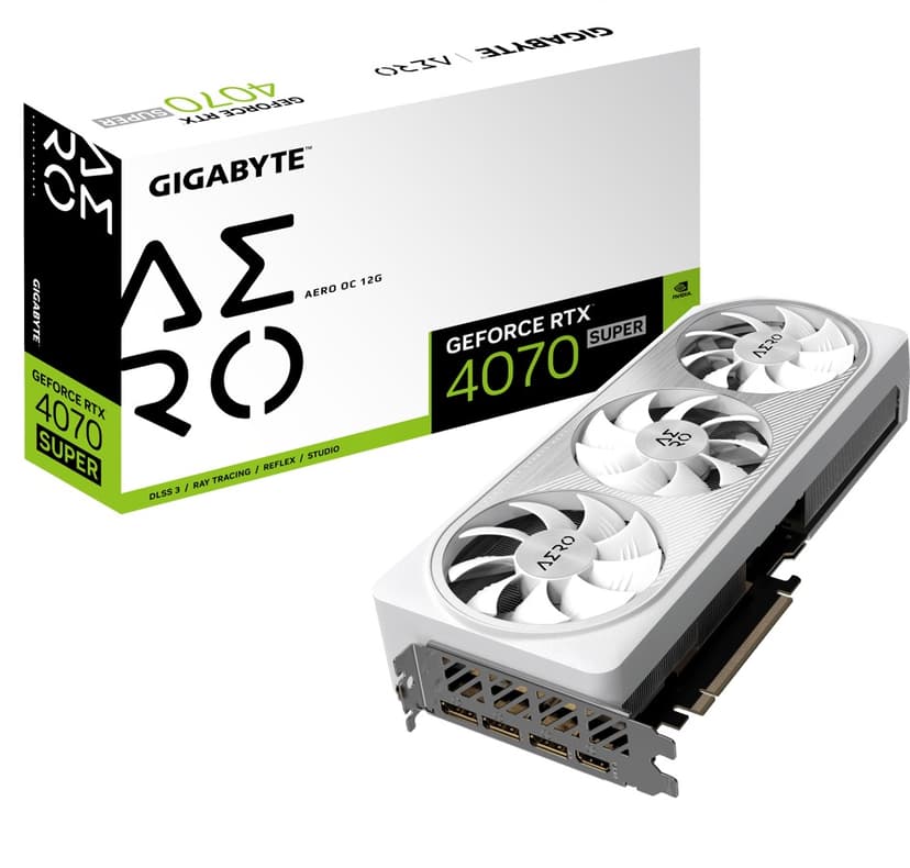 Gigabyte GeForce RTX 4070 Super Aero OC 12GB Näytönohjain