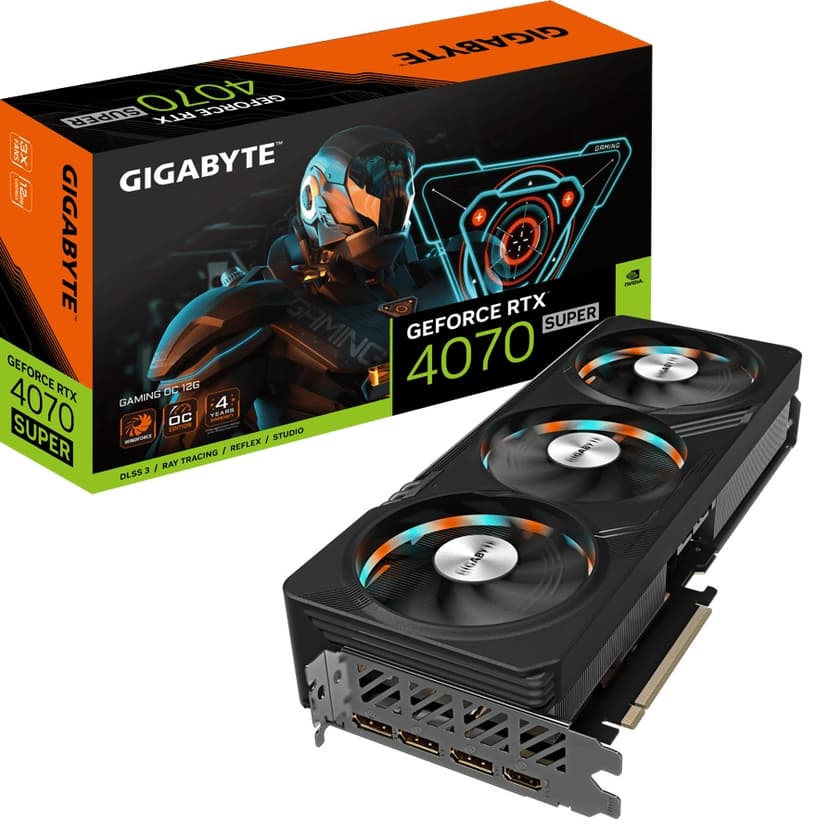 Gigabyte GeForce RTX 4070 Super Gaming OC 12GB Näytönohjain