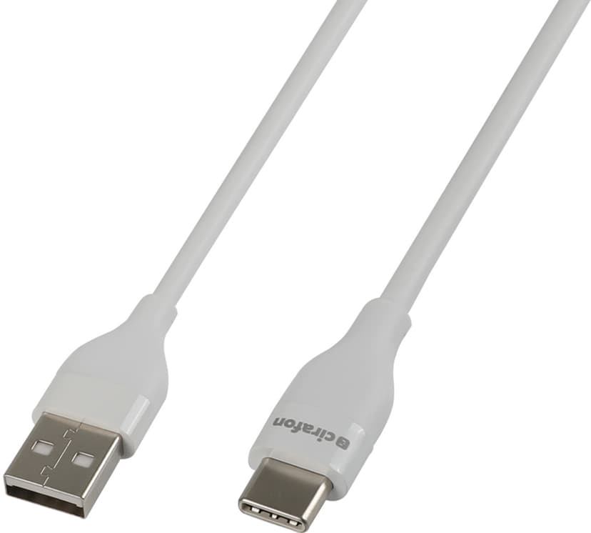 Cirafon Cirafon CF-AC-TPE-1.3-W# USB-kaapeli 1,3 m USB 2.0 USB A USB C Valkoinen 1.3m USB A USB C Valkoinen